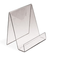 3-1/2" x 4" Acrylic J Stand with Lip - Braeside Displays