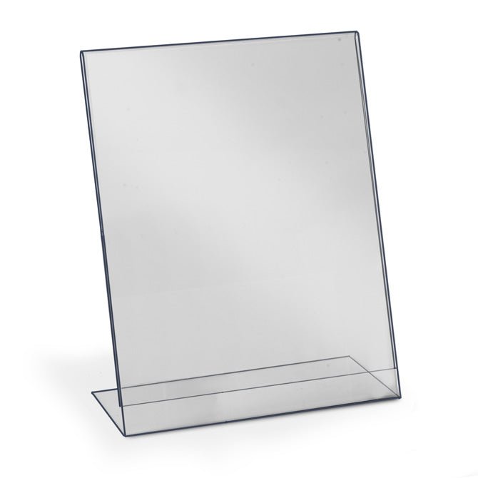 3-1/2" X 5-1/2" ACRYLIC SLANT BACK SIGN HOLDER - Braeside Displays