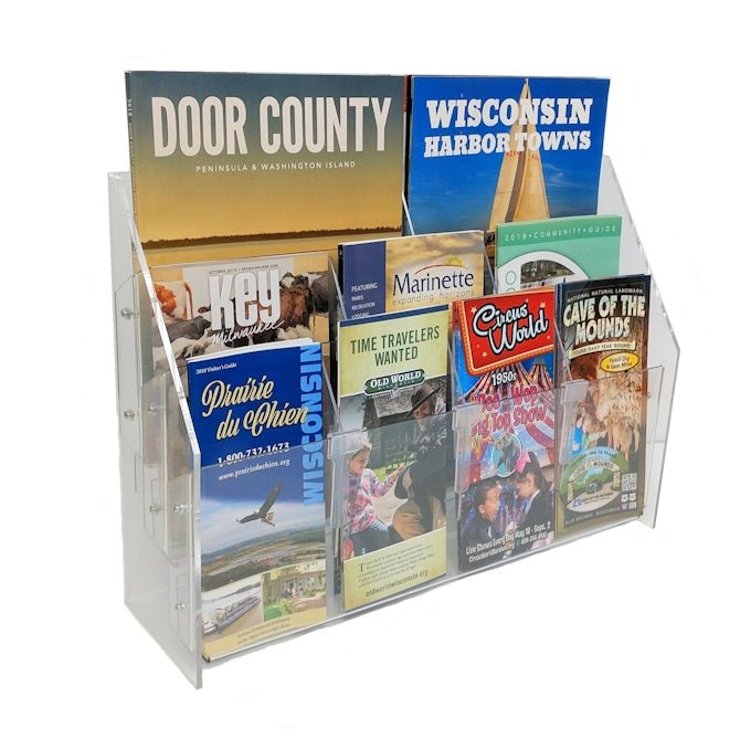 3-TIER OPEN SHELF BROCHURE CENTER, 18-1/2" WIDE - Braeside Displays