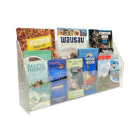 3-TIER OPEN SHELF BROCHURE CENTER, 26" WIDE - Braeside Displays