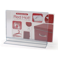 4" EXTRA WIDE CLEAR CARD HOLDER - Braeside Displays