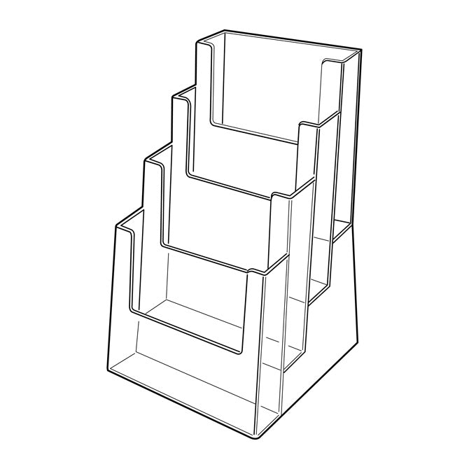 4 POCKET 4-TIER BI-FOLD HOLDER - Braeside Displays