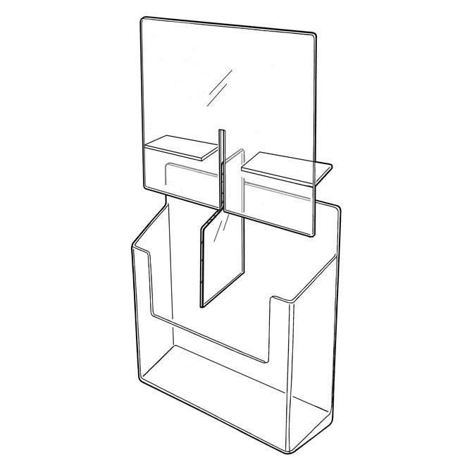 4 Pocket Add-On Literature Holder - Braeside Displays