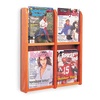 4 POCKET MAGAZINE WALL DISPLAY - Braeside Displays