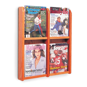 4 POCKET MAGAZINE WALL DISPLAY - Braeside Displays