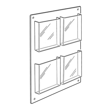 4 POCKET MAGAZINE WALL RACK - Braeside Displays