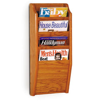 4 POCKET VERTICAL MAGAZINE WALL RACK - Braeside Displays