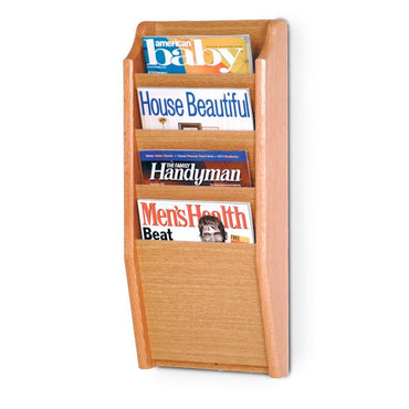 4 POCKET VERTICAL MAGAZINE WALL RACK - Braeside Displays