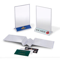 4" X 6" ACRYLIC DOUBLE SIDED TABLE TENT - Braeside Displays