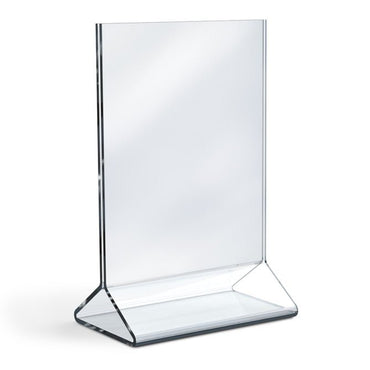 4" X 9" ACRYLIC TOP LOADING DOUBLE SIDED SIGN HOLDER - Braeside Displays