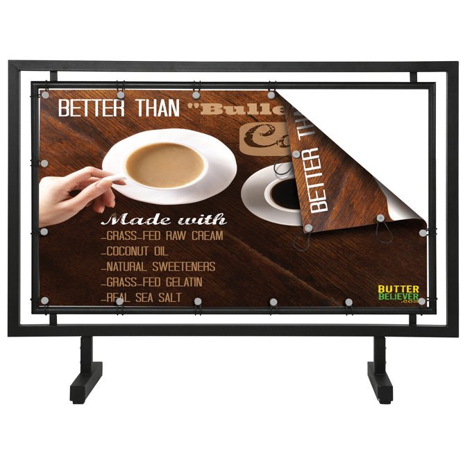 42" x 24" Outdoor Banner Frame - Braeside Displays