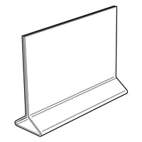 5-1/2" X 3-1/2" ACRYLIC TOP LOADING DOUBLE SIDED SIGN HOLDER - Braeside Displays