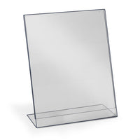 5-1/2" X 7" ACRYLIC SLANT BACK SIGN HOLDER - Braeside Displays