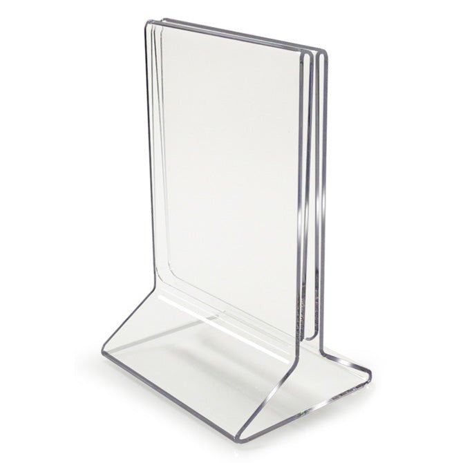 5" X 7" ALL-IN-ONE ACRYLIC MENU HOLDER TABLE TENT - Braeside Displays