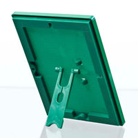 5" X 7" CONVERTIBLE SIGN SNAP FRAME, GREEN, WITH COUNTER SUPPORT - Braeside Displays