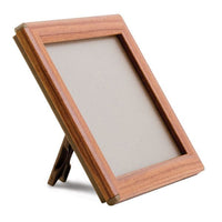 5" x 7" Convertible Sign Snap Frame, Wood Finish, With Counter Support - Braeside Displays