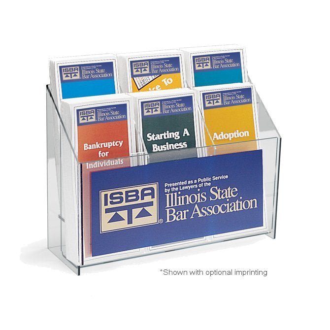 6 POCKET 2-TIER ACRYLIC TRI-FOLD HOLDER - Braeside Displays