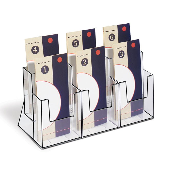 6 POCKET 2-TIER TRI-FOLD HOLDER - Braeside Displays