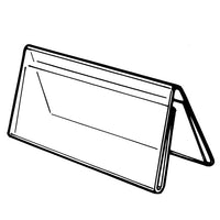 6" X 4" ACRYLIC TWO SIDED TENT STYLE SIGN HOLDER - Braeside Displays