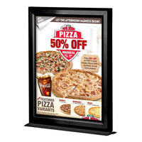 8.5" X 11" COUNTERTOP SLIDE-IN ALUMINUM SIGN FRAME, BLACK - Braeside Displays