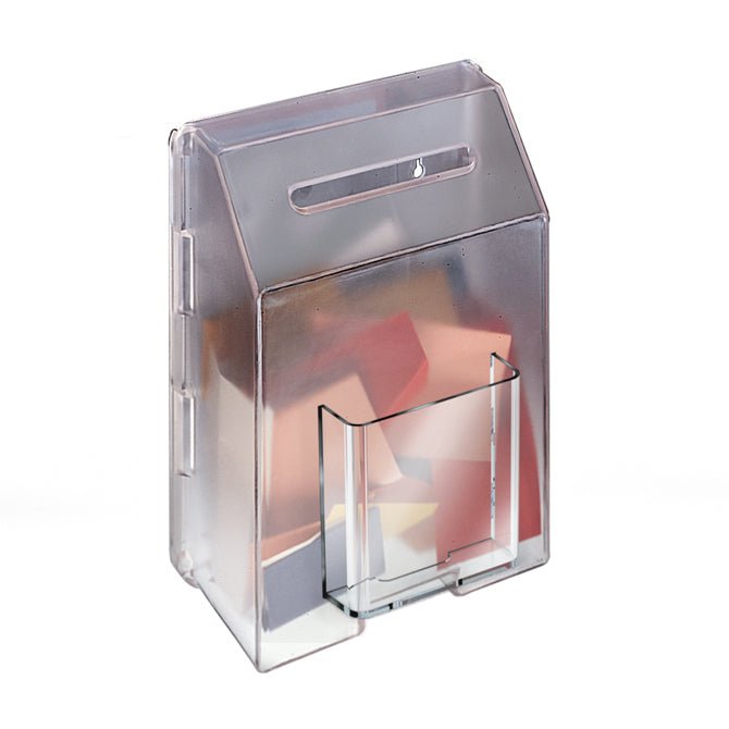 8.5" x 11" Molded Ballot Boxes, Frosted - Braeside Displays