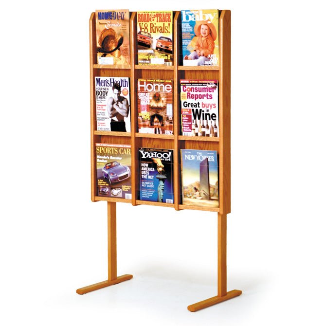 9 POCKET MAGAZINE FLOOR DISPLAY - Braeside Displays