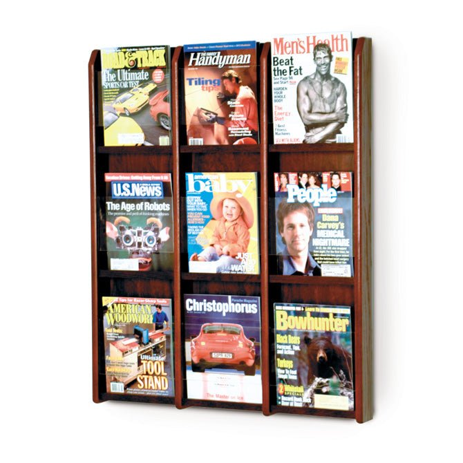 9 POCKET MAGAZINE WALL DISPLAY - Braeside Displays