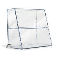 Acrylic Slanted-Front Straight Shelf Case - Braeside Displays