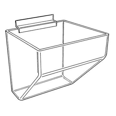 Acrylic Slatwall Bin - Braeside Displays