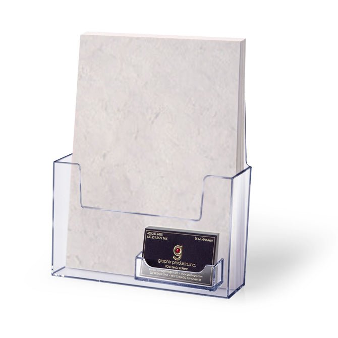 CATALOG HOLDER WITH BUSINESS CARD POCKET - Braeside Displays