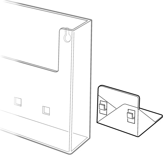 COUNTER ADAPTOR BRACKET - Braeside Displays