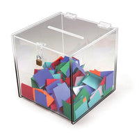 Deluxe Acrylic Ballot Box, Available in 2 Sizes - Braeside Displays