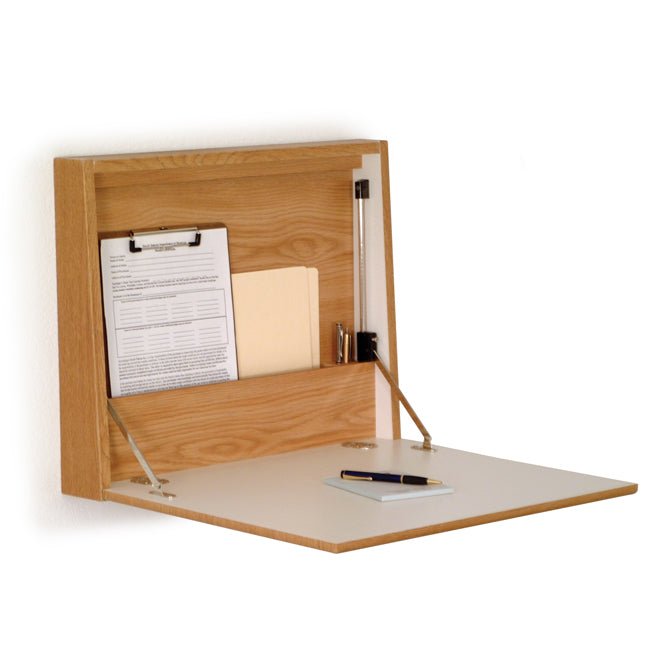 FOLD-AWAY WALL DESK / LAPTOP WORKSTATION - Braeside Displays