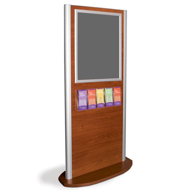 Kensington Information Kiosk with Poster Frame and Literature Holder - Braeside Displays