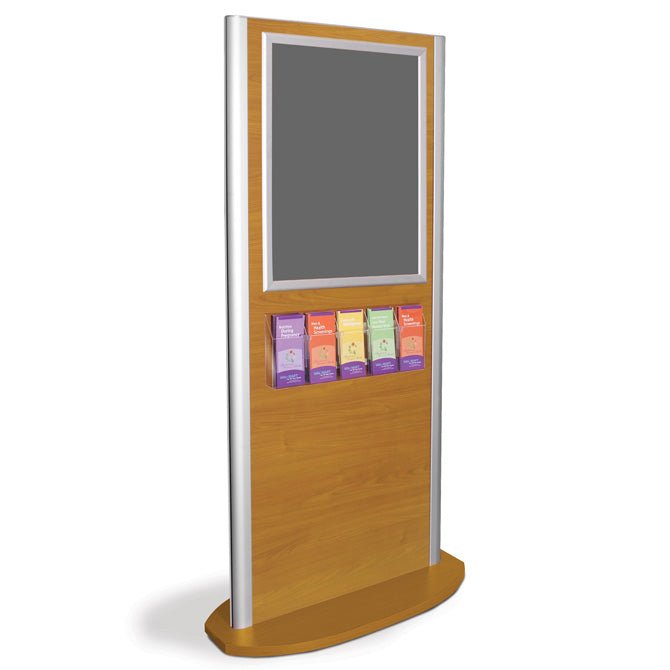 Kensington Information Kiosk with Poster Frame and Literature Holder - Braeside Displays