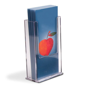 MEDIUM UPRIGHT BROCHURE HOLDER, 4-1/8"W - Braeside Displays