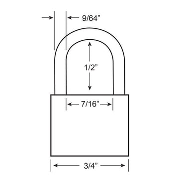 Mini Brass Padlock - Braeside Displays