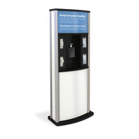 Series 900 Deluxe Infection Control Kiosk, Matte Finish - Braeside Displays