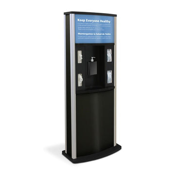 Series 900 Standard Infection Control Kiosk, Matte Finish - Braeside Displays