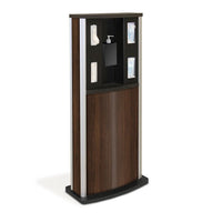 Series 900 Standard Infection Control Kiosk, Wood Grain Finish - Braeside Displays