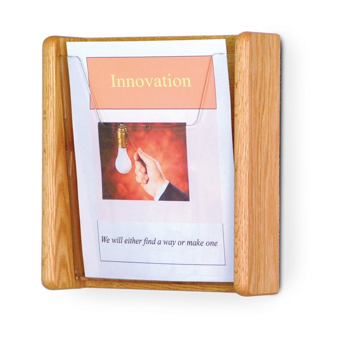 SINGLE POCKET SLANTED MAGAZINE WALL RACK - Braeside Displays