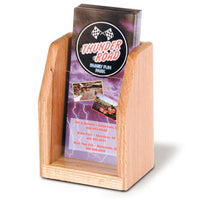 SINGLE POCKET WOODEN LITERATURE COUNTER DISPLAY - Braeside Displays