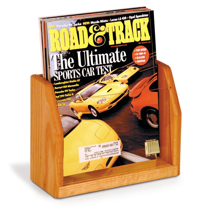 SINGLE POCKET WOODEN MAGAZINE COUNTER DISPLAY - Braeside Displays