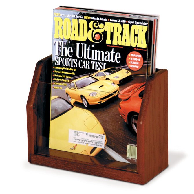 SINGLE POCKET WOODEN MAGAZINE COUNTER DISPLAY - Braeside Displays