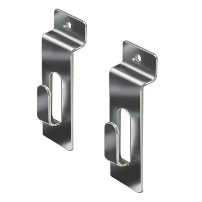 SLATWALL MOUNTING CLIPS FOR BINDER STAND (SET OF 2) - Braeside Displays