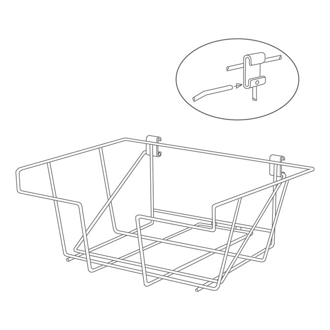 Wire Brochure Basket - Braeside Displays